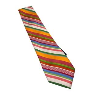 Tommy Hilfiger 100% Silk Men's Tie Striped Made in USA NWT